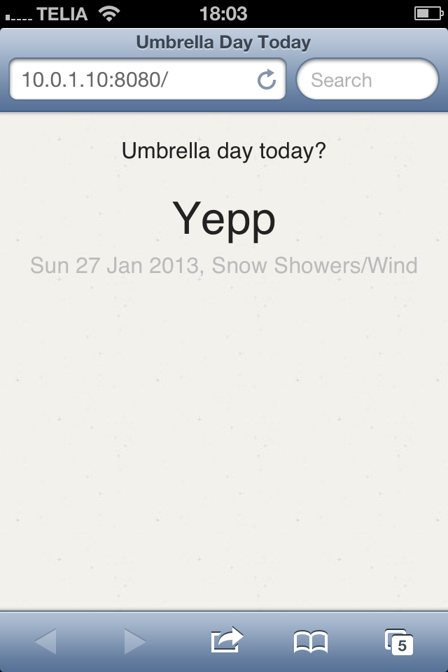 Umbrella Day in 2013